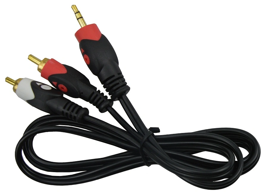 3.5mm/ 2RCA/3RCA Audio Video Fish Eye Cable RCA Cable