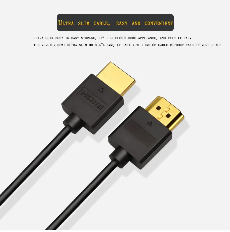 High Speed 18Gbps Gold Plated Connectors Ethernet Audio Video HDMI cable 4K 1080P HDTV 3D