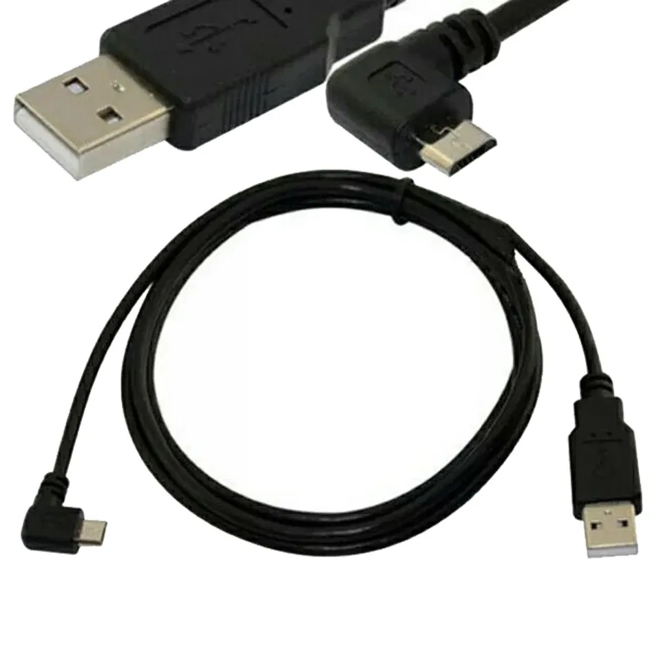 Custom Short Data Transfer Charging 2.0 Angle 90 Degree Micro USB Cable