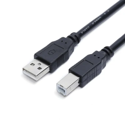 Cable de impresora negro de alta calidad de 1,5 m USB2.0 Am a Bm