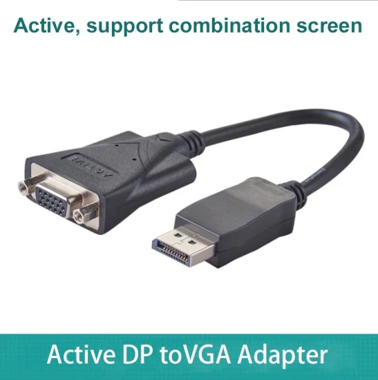 Displayport a VGA Cable 1080P 60Hz Cable convertidor activo