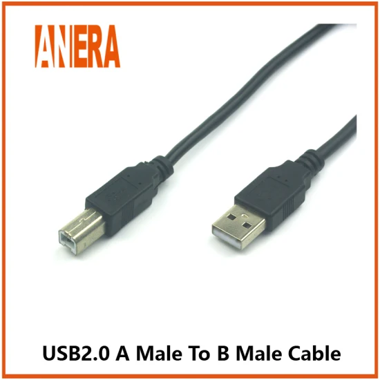 Cable de impresora USB 2.0 estándar Cable portátil USB2.0 a macho a B macho