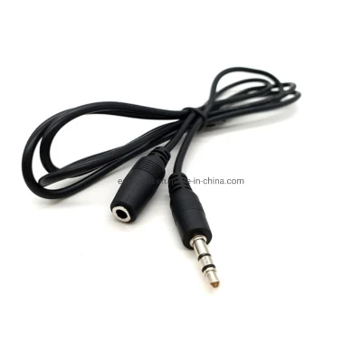 Audio profesional, video 3 polos 3.5 mm macho a hembra Cable adaptador de extensión de audio estéreo