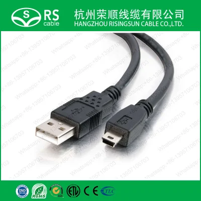 Cable USB 2.0 a Mini-B, negro