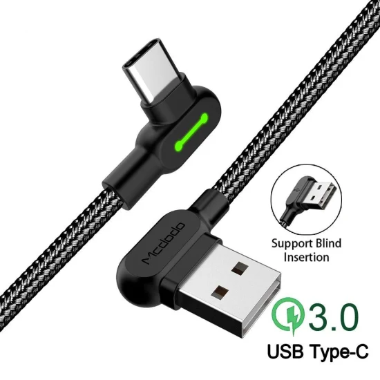 Cable micro USB de carga rápida 3A Cable de datos del cargador QC3.0