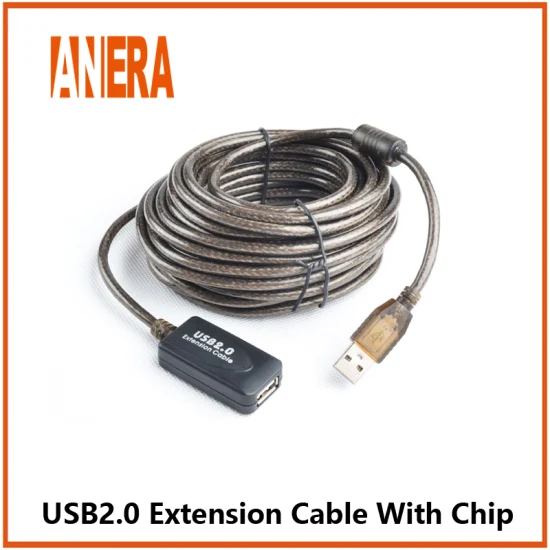 Cable de extensión repetidor USB 2.0 de alta velocidad Cable USB macho a hembra con amplificador de señal 5m