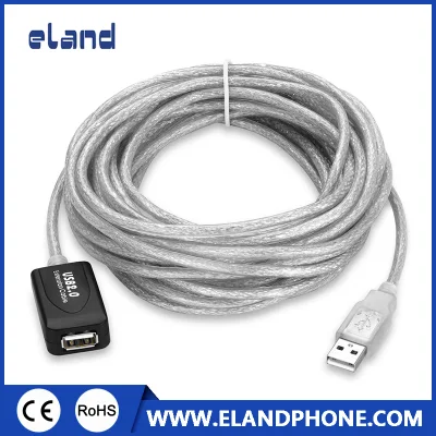 Cable de extensión USB 2.0 activo de alta velocidad de 30 pies