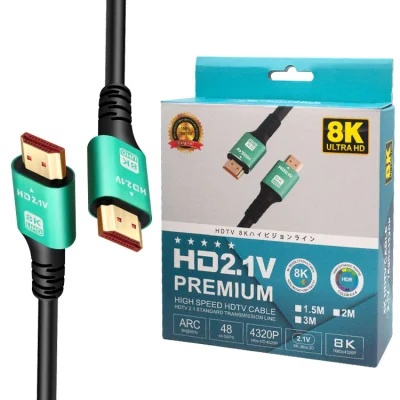 Cable HDMI 4K 8K 1m 1.5m 2m 3m 5m 10m 15m 20m 30m 8K Cable HDMI 2.1 8K 60Hz-4K 120Hz